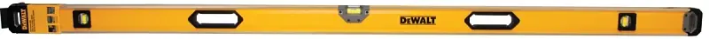 DEWALT DWHT43172 Box Beam Level, 72 L, 3-Vial, Non-Magnetic, Aircraft-grade, Black/Yellow