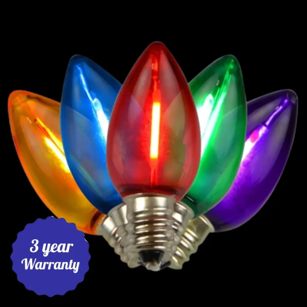 Bulbs - C7 HBL Transparent Effortless Filament LED Bulbs (Case 500)