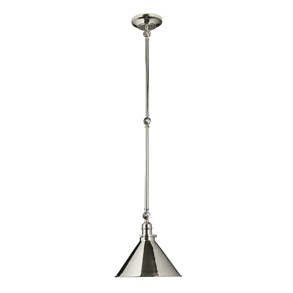Provence 1 Light Wall Light - Shiny Nickel