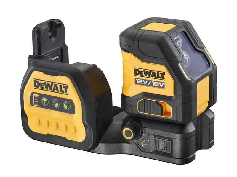 Magnetic Base DEWALT DCE088NG18 Cross Line Olive Beam Laser 12/18V Bare Unit
