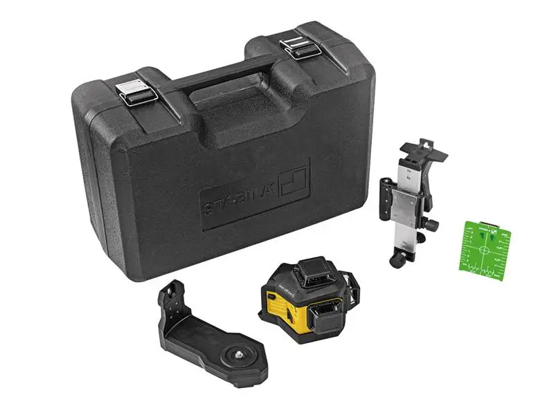 Stabila LAX 600 G Multi-Line Laser 12V Bare Unit Tripod & Target Card