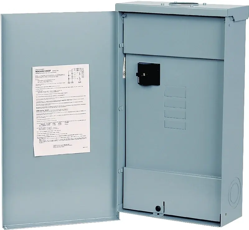 Siemens W0404MB1200CT Load Center, 200 , NEMA 3R Enclosure, Plug Mounting