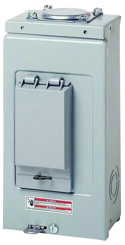 Cutler-Hammer BR BR24L70RP Load Center, 70 , 2 -Space, 4 -Circuit, Key Lug, NEMA 3R Enclosure, Plug Mounting