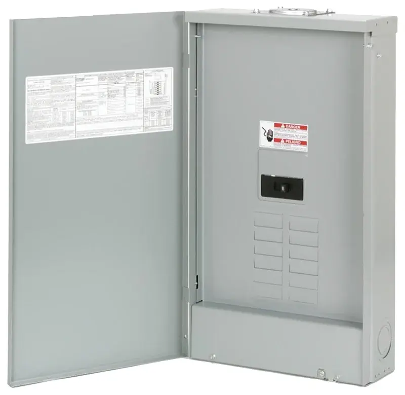 Eaton BRP08B200RF Load Center, 24-Pole, 200 , 8-Space, 16-Circuit, Key Breaker, Plug-On Neutral, NEMA 3R Enclosure