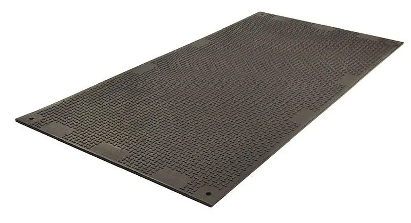 Dica 4x8, Matte Black, VersaMats, Plain Shank One Side, HH0, VM48S1