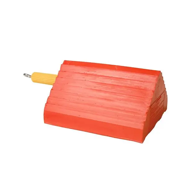 Dica Checkers Urethane Wheel Chock 10" x 8.5" x 5", UC-1400-6