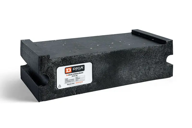 Dica Extra-Strong Cribbing Block 21.5"x9"x6", FLAT Bottom, PSC-SL-150