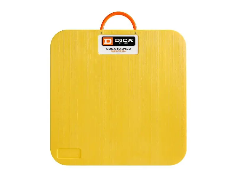 Dica Outrigger Pad 24"x24"x2", Yellow, D2424-2-Y