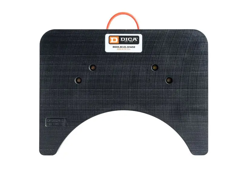 Dica Outrigger Pad 32"x24"x1.5" Pole Puller, Black, DP3224-1.5