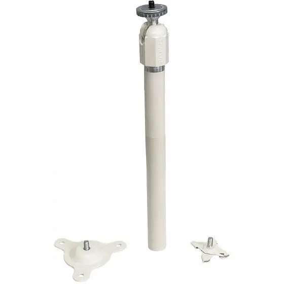 Panavise CCTV Dual Option - 9" Rise - Knob And Set Screw Adjustable - Snow White, 883-09W
