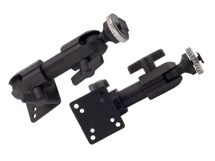 Panavise Smooth-Operating Small Foot Pedestal Mount - 6" Rise - Knob & Set Screw Adjustable - T - Bolt Head, 627-...