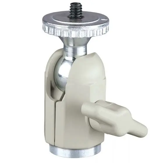 Panavise Traditional Knuckle Male & Female 1/4 - 20 Threads - Knob & Set Screw Adjustable - White, 851-00W