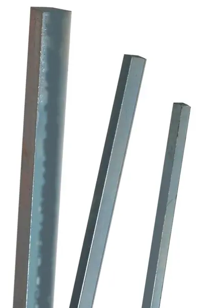 Precision Luminous Brand 25mm Square Metric Keystock, Plain Finish, 1 Meter Length, 04272 Precision Brand