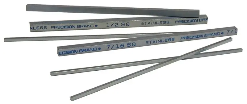 Precision Maximum-Strength Brand 24 Piece, Square Stainless Steel Keystock Assortment, 12" Length, 57680 Precision Brand