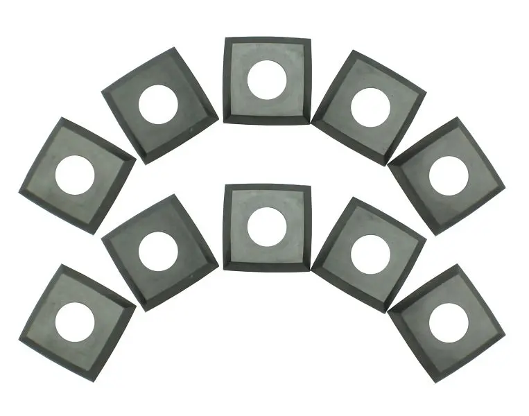 RIKON Carbide 4-Edge Helical Cutter Inserts Stationary Planer, Planer/Jointers Package 10, 25-599