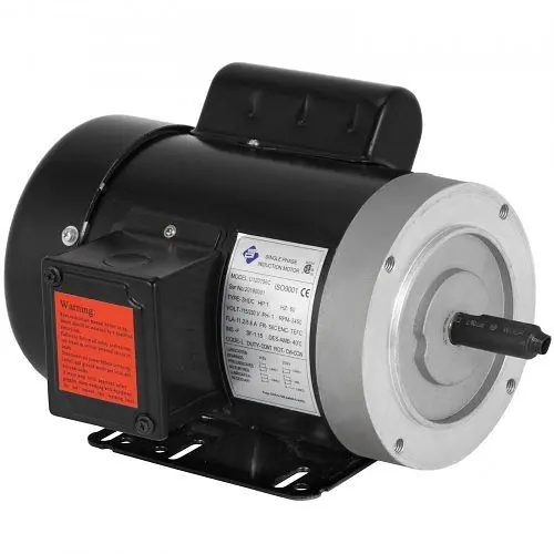 VEVOR 1Hp Electric Motor 120156C Single Phase 56C Frame TEFC 115/230V 3600RPM, JLDJ120156C360001V6