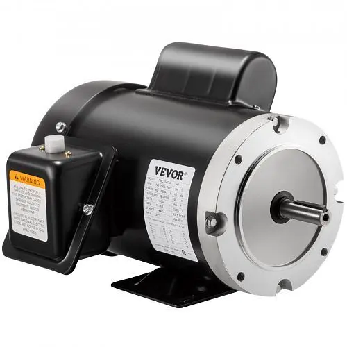 VEVOR Sleek 1Hp Electric Motor 140156C Single Phase 56C Frame TEFC 115/230V 1800RPM, JLDJ140156C180001V6