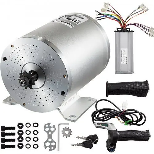 VEVOR Sleek 2000W 48V DC Brushless Motor Mounting Bracket & Regulationler & Key E-Scooter, ZLDJWS2KW48VDZKBSV9