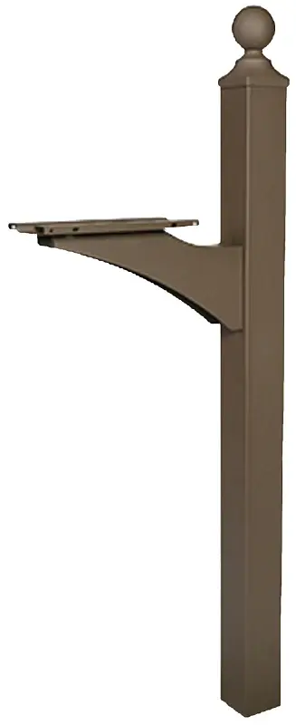 Gibraltar Mailboxes LP000BZ0 Landover Mailbox Post, 21.4 L, 6 W, 56.4 H, Aluminium