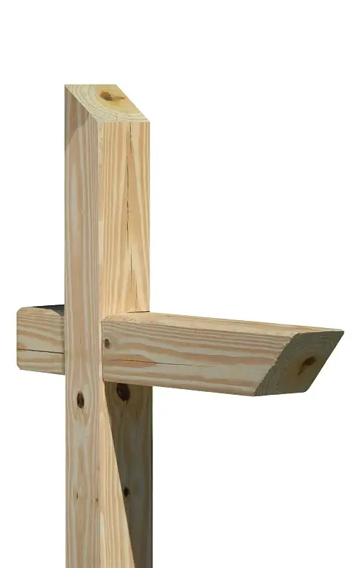 UFP 106053 Mailbox Post, 4 L, 4 W, 72 H, Wood, Pressure-Treated
