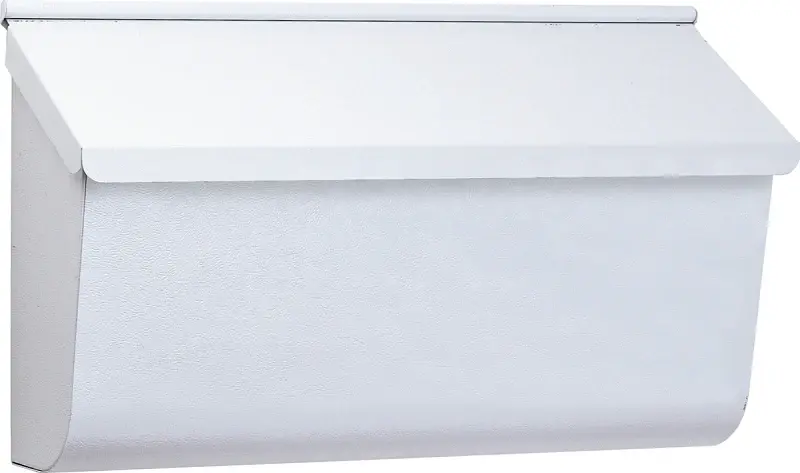 Gibraltar Mailboxes Woodlands L4009WW0 Mailbox, 450 cu- Capacity, Galvanized Steel, Grainy Powder-Coated, White
