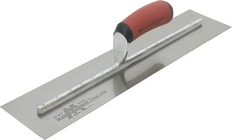 Marshalltown MXS56D Finishing Trowel, 12 L Blade, 3 W Blade, Spring Metal Blade, Curved Handle