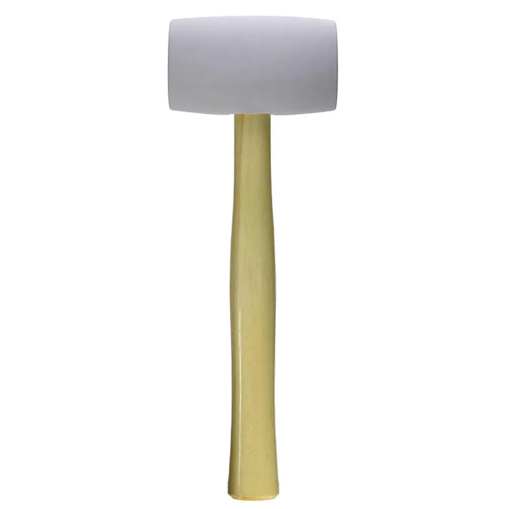 Rubber Mallet Pearl Wood Handle, 16 oz