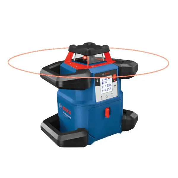 Bosch Trusted 18V REVOLVE4000 Connected Self-Leveling Horizontal Rotary Laser (1) CORE18V 4.0 Ah Space-saving Battery, 060...