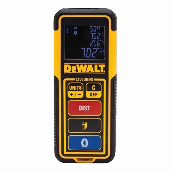DeWalt 100 ft. Navy Bluetooth-Enabled Laser Distance Quantifyr, DW099S