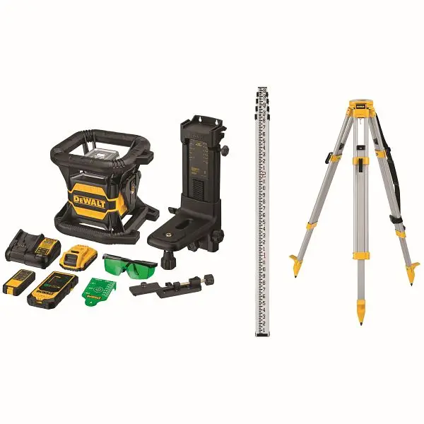 DeWalt 20V Max Tool Connect Sage Tough Rotary Laser, Kit, DW080LGSK