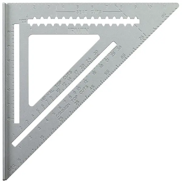 Irwin Lightweight Aluminum Rafter Square 12", 1794465 Irwin Tools