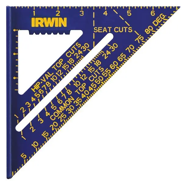 Irwin Small 10-Con Lightweight Aluminum Rafter Square 7", 1794463 Irwin Tools
