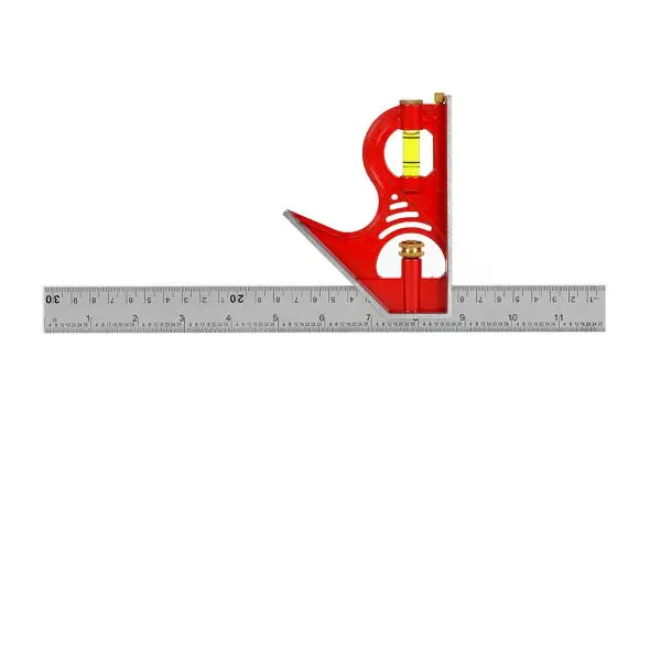 Kapro Reinforced 12" Combination Square Zinc Head & Stainless Steel, 352-12
