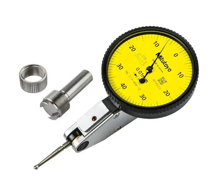 Mitutoyo Deluxe Dial Test Indicator, .01mm, .8mm, 20.9mm, Gage Only, 513-404-10H