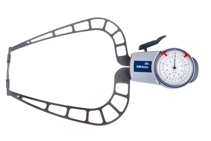 Mitutoyo Dial Caliper Gage, external, 0-50MM, 167MM Depth, 209-911