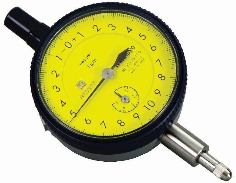 Mitutoyo Dial Indicator, .001, 5mm, 3/8, Lug Back, 2119S-11