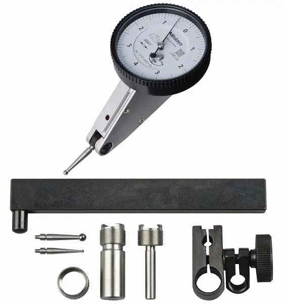 Mitutoyo Dial Test Indicator, .0001 , .16 , 15mm, Full Set, T, 513-443-10T