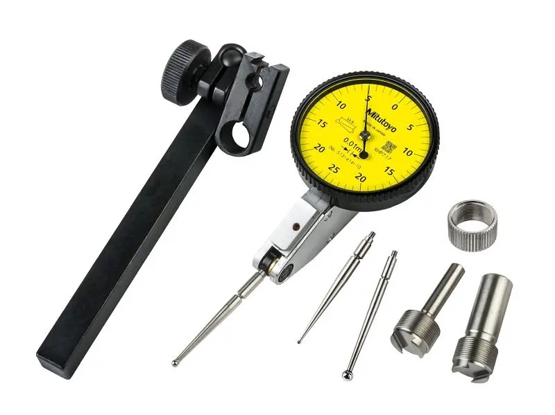 Mitutoyo Dial Test Indicator, .01mm, .5mm, 36.8mm, Full Set, 513-414-10T