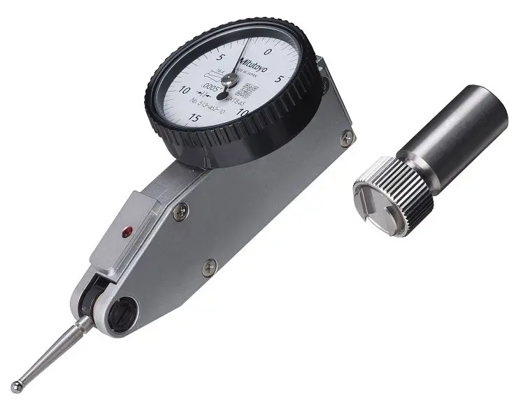 Mitutoyo Dial Test Indicator, Basic Set, Quality (Space-saving), .03 , .0005 Grad white Dial, 513-462-10E