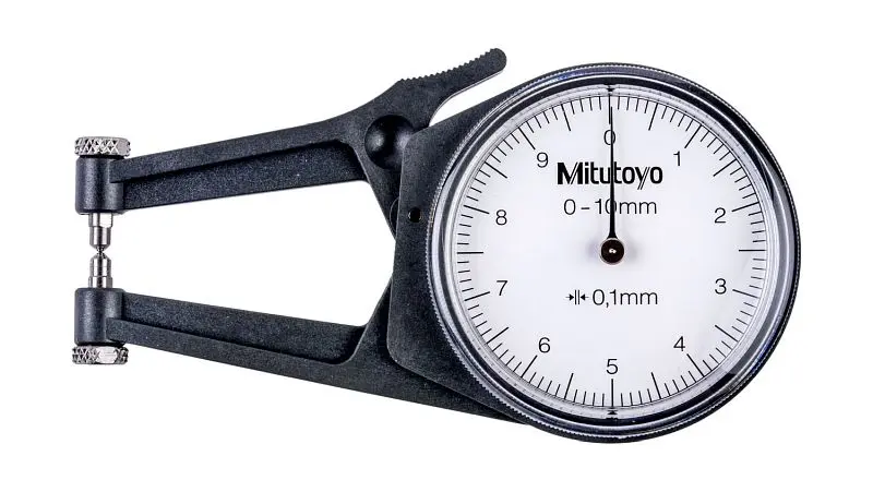 Mitutoyo Diamond-Pattern Dial Caliper Gage 10MM-.1MM, 209-843
