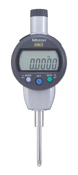 Mitutoyo Digimatic Indicator, ID-C ABSOLUTE Digimatic Indicator, I/m 1 , .0005 , 3/8, Flat Back, 543-476B