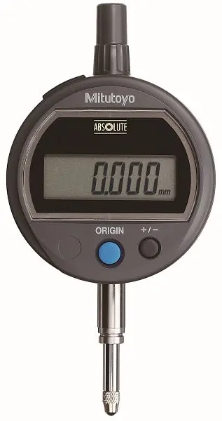 Mitutoyo Digimatic Indicator, ID-S ABSOLUTE Solar Digimatic Indicator, 12.7mm, .001mm, 8mm, L, 543-500