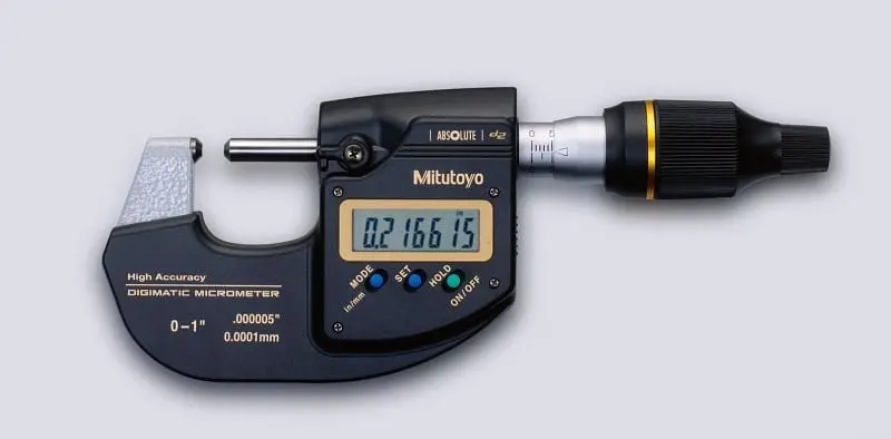 Mitutoyo Flexible Digimatic Micrometer, Mdh, I/m 0-1 , .000005 -Sw, 293-130-10