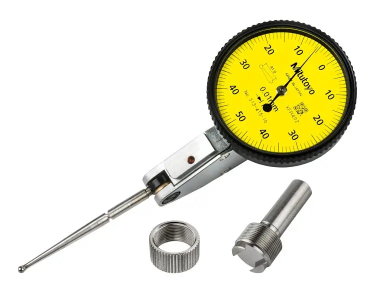 Mitutoyo High-Performance Dial Test Indicator, .01mm, 1mm, 44.5mm, Gage Only, 513-415-10H