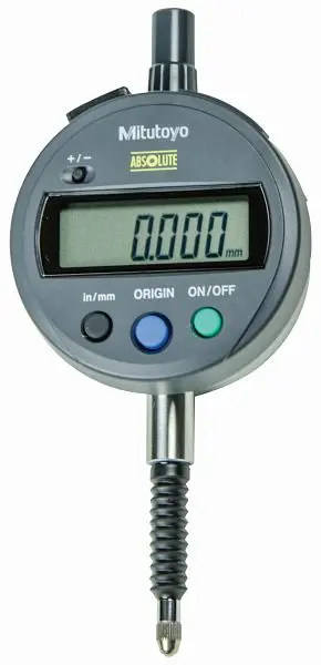 Mitutoyo Non-Toxic Digimatic Indicator, ID-S ABSOLUTE Digimatic Indicator, I/m .5 , .00005 , 8mm, Lug Back, Dustproof, 543...