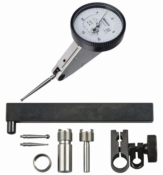 Mitutoyo OSHA-Compliant Dial Test Indicator, .0005 , .06 , 33.9mm, Full Set, T, 513-446-10T