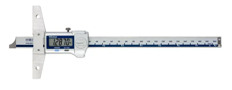 Mitutoyo Reflective Digimatic Depth Gage, 8 , Coolant Proof, 571-262-20