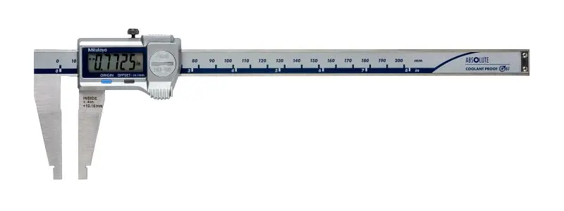 Mitutoyo Reinforced Digimatic Caliper, IP67 Nib, I/m 8 , .0005 , Output, 550-311-20