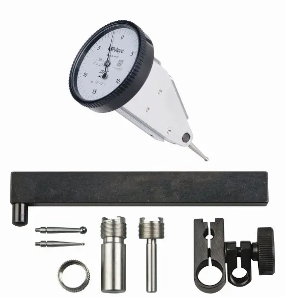 Mitutoyo Safe Dial Test Indicator, .0005 , .03 , 19.9mm, Full Set, Vertical, 513-452-10T