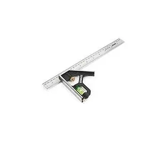 Sumner Plug-and-Play Combination Square, 12 Blade, 4.7 Beam, Stainless Mild Steel, 781636